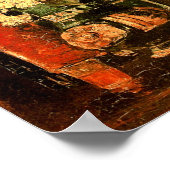 Vase with Carnations Roses & Bottle Van Gogh Fine ポスター (角)