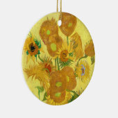 Vase with fifteen sunflowers by Vincent Van Gogh  セラミックオーナメント (右)