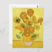 Vase with fifteen sunflowers by Vincent Van Gogh ポストカード (正面/裏面)