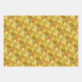 Vase with fifteen sunflowers by Vincent Van Gogh  ラッピングペーパーシート (正面3)