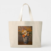 Vase with flowers fine art big bag ラージトートバッグ (裏面)