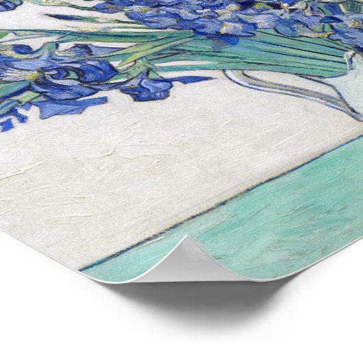 Vase with Irises Vincent van Gogh  ポスター (角)