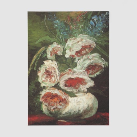 Vase with Peonies by Vincent van Gogh 薄葉紙 (正面)