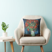 Vase with Poppies 1886 by Vincent van Gogh クッション (椅子)