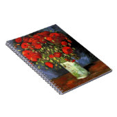 Vase with Red Poppies by Vincent van Gogh ノートブック (右側)