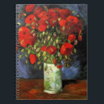 Vase with Red Poppies by Vincent van Gogh ノートブック<br><div class="desc">Vase with Red Poppies by Vincent van Gogh is a vintage fine art post impressionism still life floral nature painting. A beautiful bouquet of blooming red poppy flowers from the garden in a vase. This Valentine's Day say I Love You with flowers that will last a lifetime. About the artist:...</div>