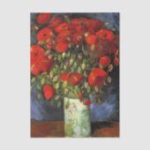 Vase with Red Poppies by Vincent van Gogh 薄葉紙 (正面)
