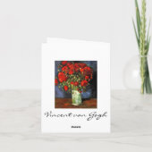 Vase with Red Poppies Vincent van Gogh. サンキューカード (裏面)