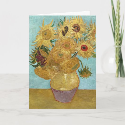 Vase with Twelve Sunflowers by Vincent van Gogh カード (正面)