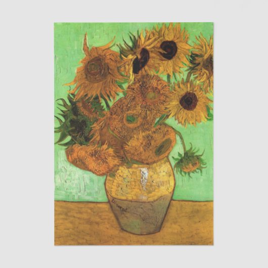 Vase with Twelve Sunflowers by Vincent van Gogh 薄葉紙 (正面)