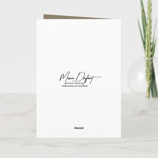 Vasectomy Basset Hound Dog Surprise カード (裏面)