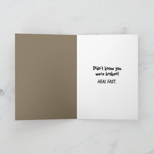 Vasectomy Basset Hound Dog Surprise カード (内部)