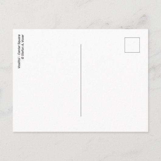 Vasiliti – 中央正方形 – はがき (裏面)