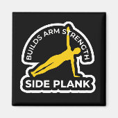 Vasisthasana Side Plank • Builds Arm Strength Yoga マグネット (正面)