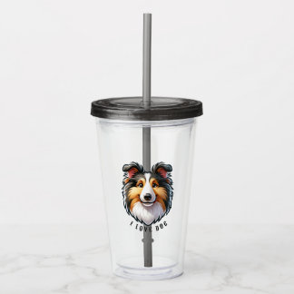 Vaso Acrílico acrylic glass with pet design アクリルタンブラー