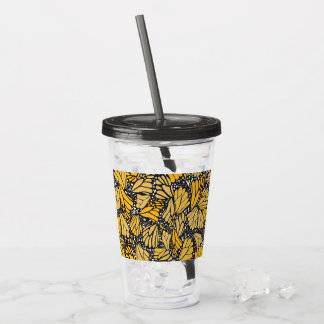 Vaso acrílico estampado mariposa monarca アクリルタンブラー