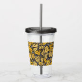 Vaso acrílico estampado mariposa monarca アクリルタンブラー (正面)