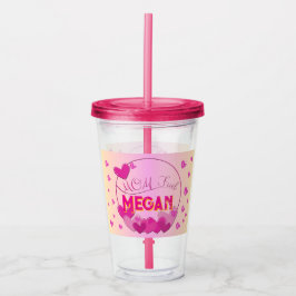 Vaso acrílico 'Mom Fuel coffee " editable nombre アクリルタンブラー