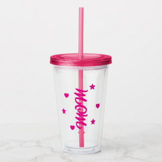 Vaso Acrílico Mom para el Día de las Madres アクリルタンブラー