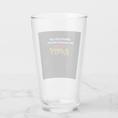 Vaso bebe agua mientras sufres タンブラーグラス (裏面)