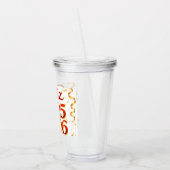 Vaso de Acrílico con Diseño “Feliz 2025–2026” | Id アクリルタンブラー (左)