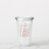 Vaso de Acrílico con Diseño “Feliz 2025–2026” | Id アクリルタンブラー (裏面)