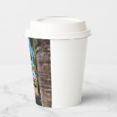 Vaso de cartón con tapa plástica  紙コップ (左)