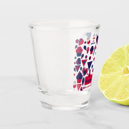 Vaso de chupito 4 de 4 de Julio ショットグラス (左)