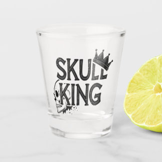 Vaso de chupito, sencillo, diseño de calavera ショットグラス