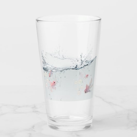 Vaso de cristal con peces タンブラーグラス (裏面)
