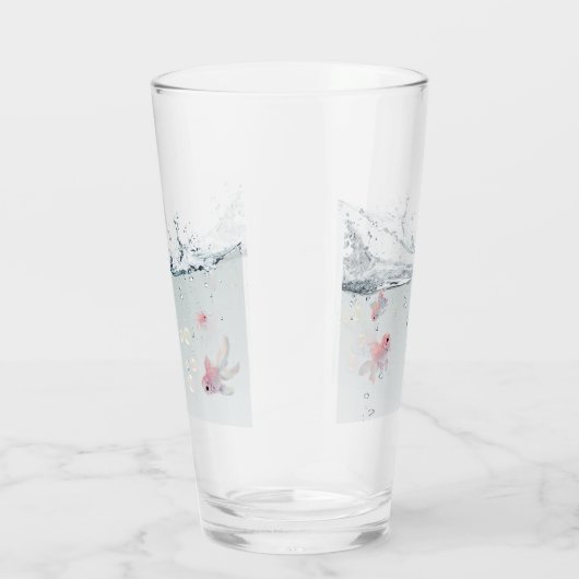 Vaso de cristal con peces タンブラーグラス (右)