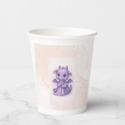 vaso de papel baby dinosaurio. 紙コップ (正面)