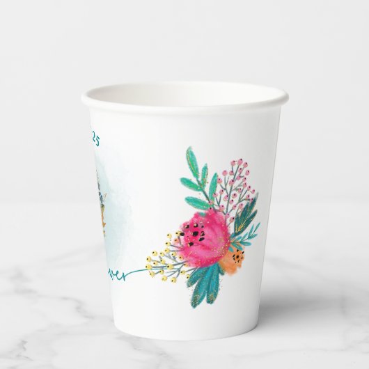 Vaso de papel baby shower colección baby Koala 紙コップ (裏面)