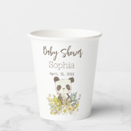 Vaso de papel Baby Shower Panda 紙コップ