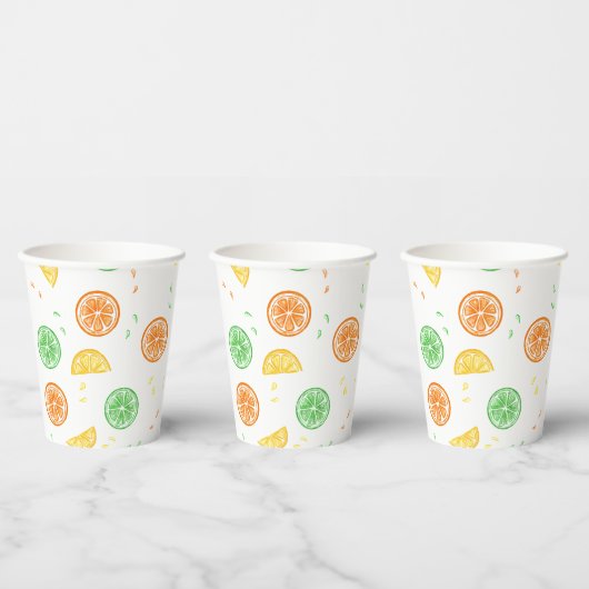 Vaso de papel limonada 紙コップ (複数)