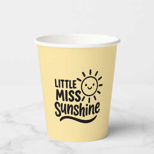 Vaso de papel – Little Miss Sunshine 紙コップ (裏面)