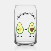 Vaso de vidrio San Valentin  ガラス缶 (正面)