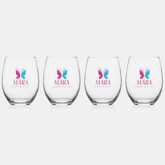 Vaso: Diseño Digital Mara ステムなしワイングラス (正面)