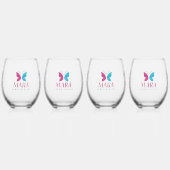 Vaso: Diseño Digital Mara ステムなしワイングラス (左)