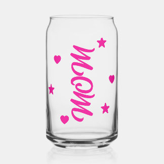 Vaso Mom para el Día de las Madres ガラス缶