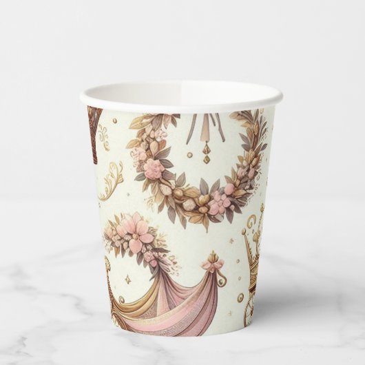 Vaso papel ilustrado Princess  紙コップ (左)