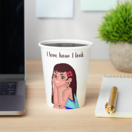 vaso para chicas 紙コップ