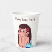 vaso para chicas 紙コップ (正面)