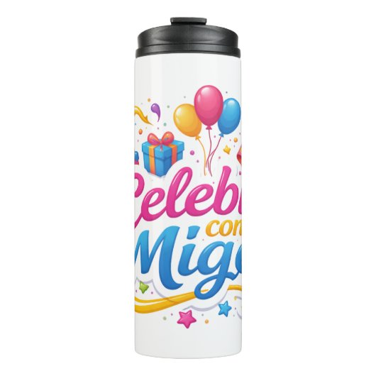 Vaso Térmico con Diseño “Celebra Conmigo” | Ideal  タンブラー (正面)