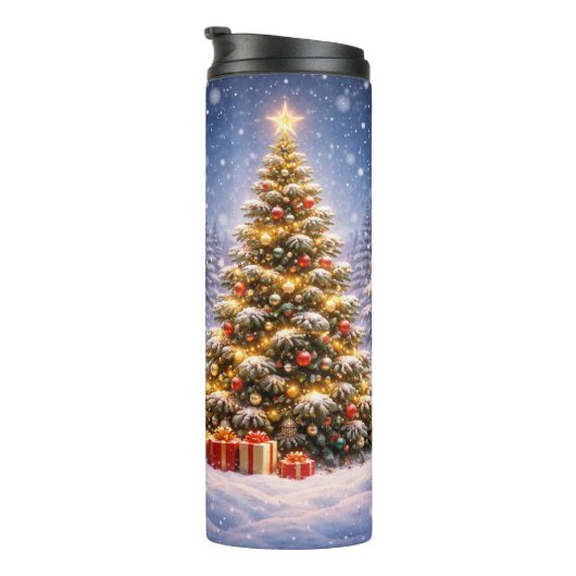 Vaso Térmico con Diseño de Árbol de Navidad タンブラー (回転右)