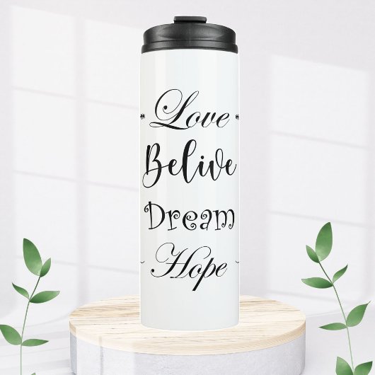 Vaso térmico con frase motivacion amor  タンブラー