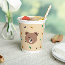 Vasos De Papel Baby Shower, Animales del Bosque 紙コップ