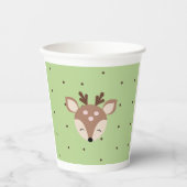 Vasos De Papel Baby Shower, Animales del Bosque 紙コップ (正面)