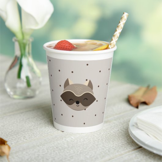 Vasos De Papel Baby Shower, Animales del Bosque 紙コップ (インサイチュ)