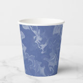 Vasos de papel efecto marmolado azul 紙コップ (正面)